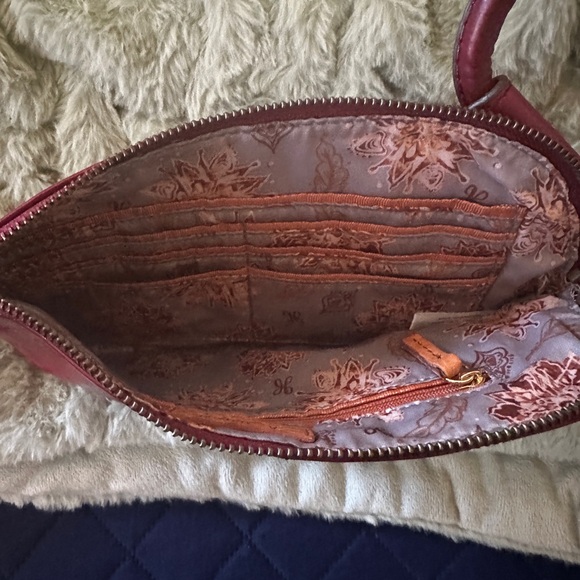 HOBO Red Leather Wristlet Clutch - Picture 3 of 4